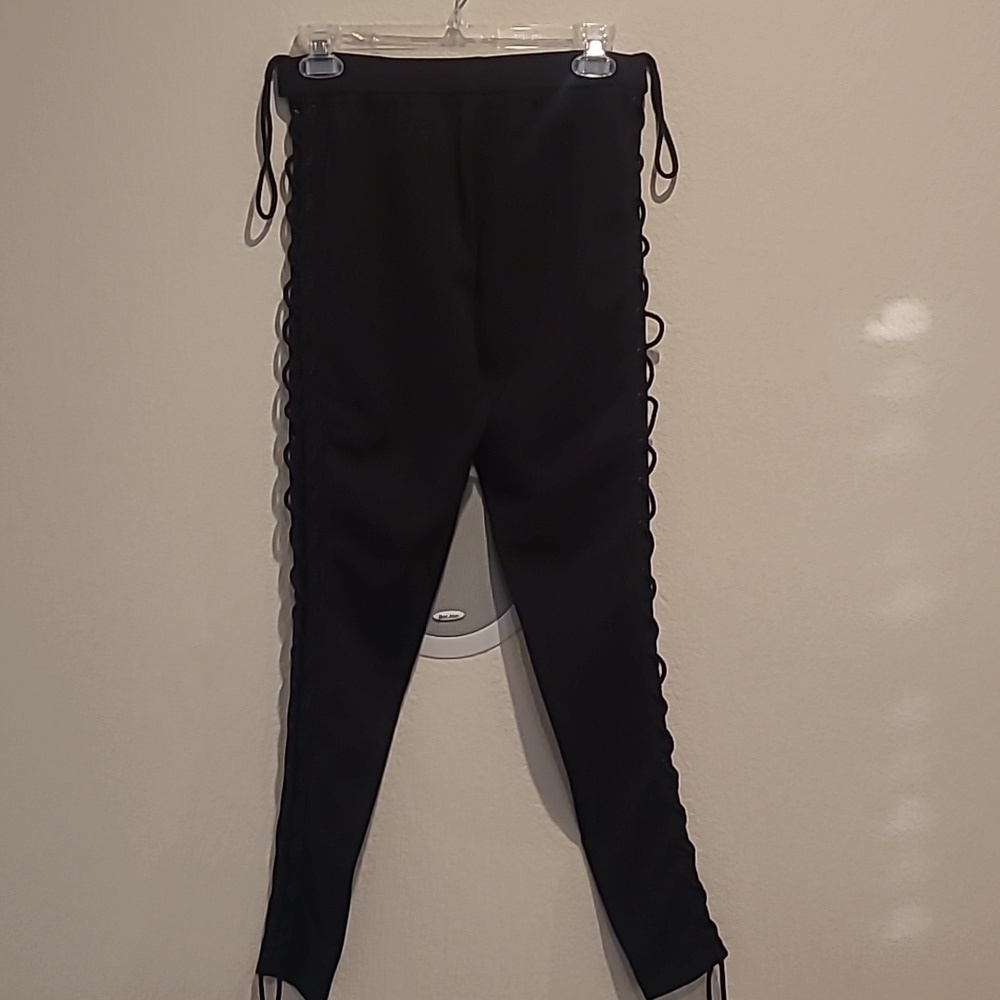 Fenty Puma Black Lace-Up Leggings Size M - Picture 6 of 12